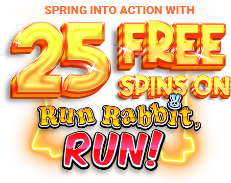 Cafe 25 Free Spins on Run Rabbit, Run